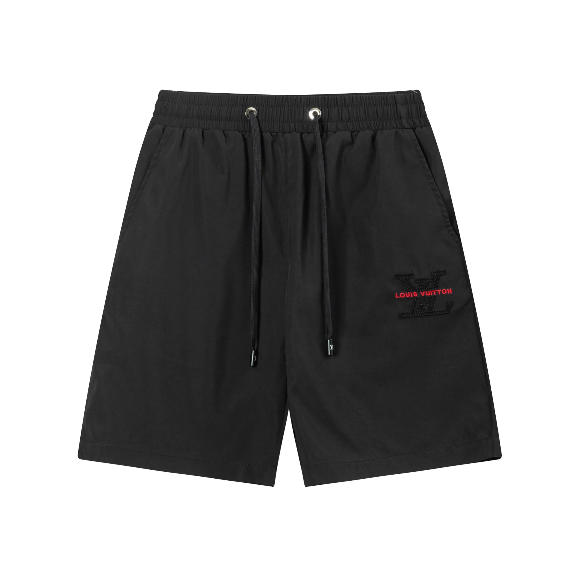 Embroidered nylon beach shorts