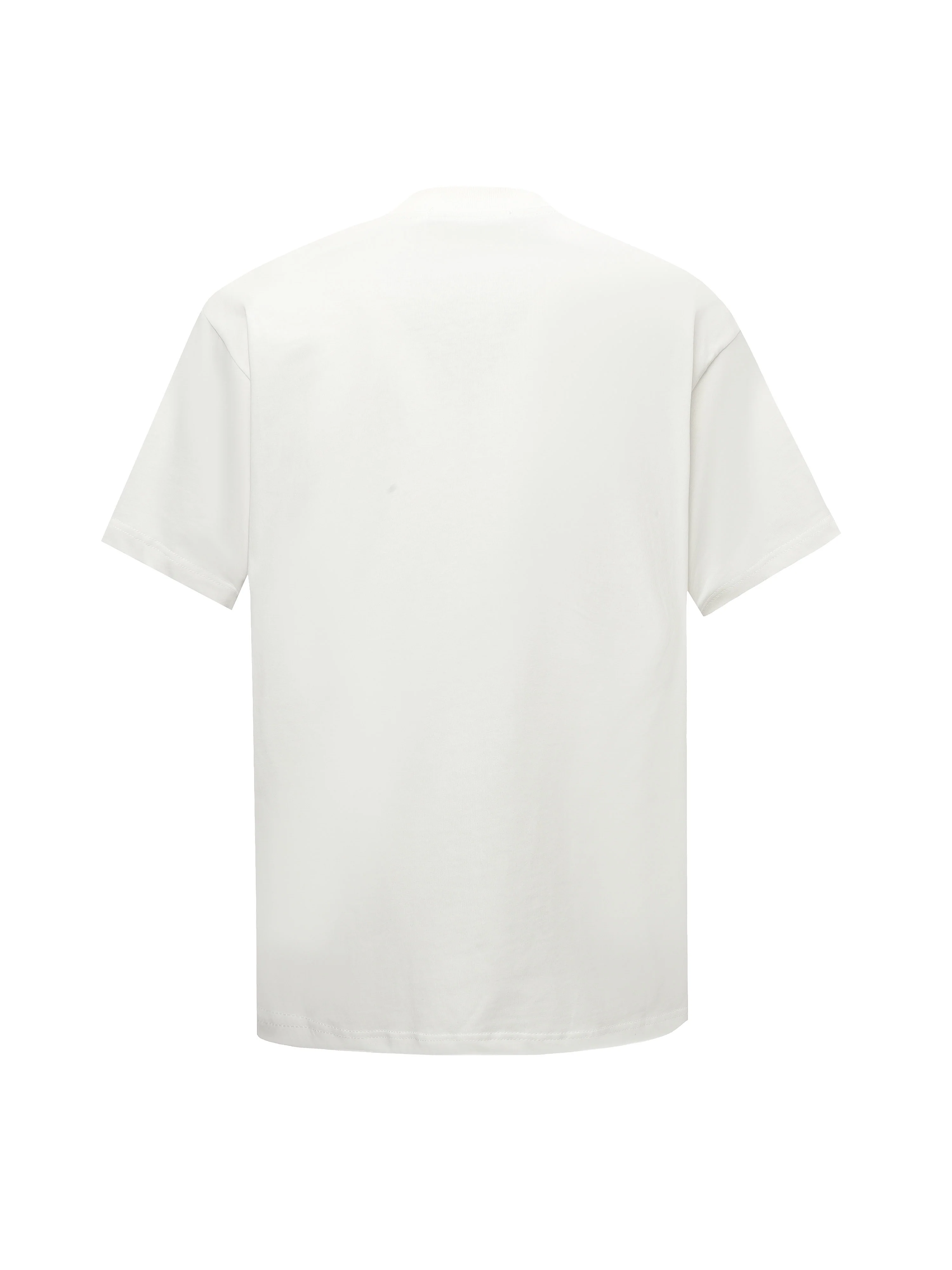 Printed crew neck cotton T-shirt