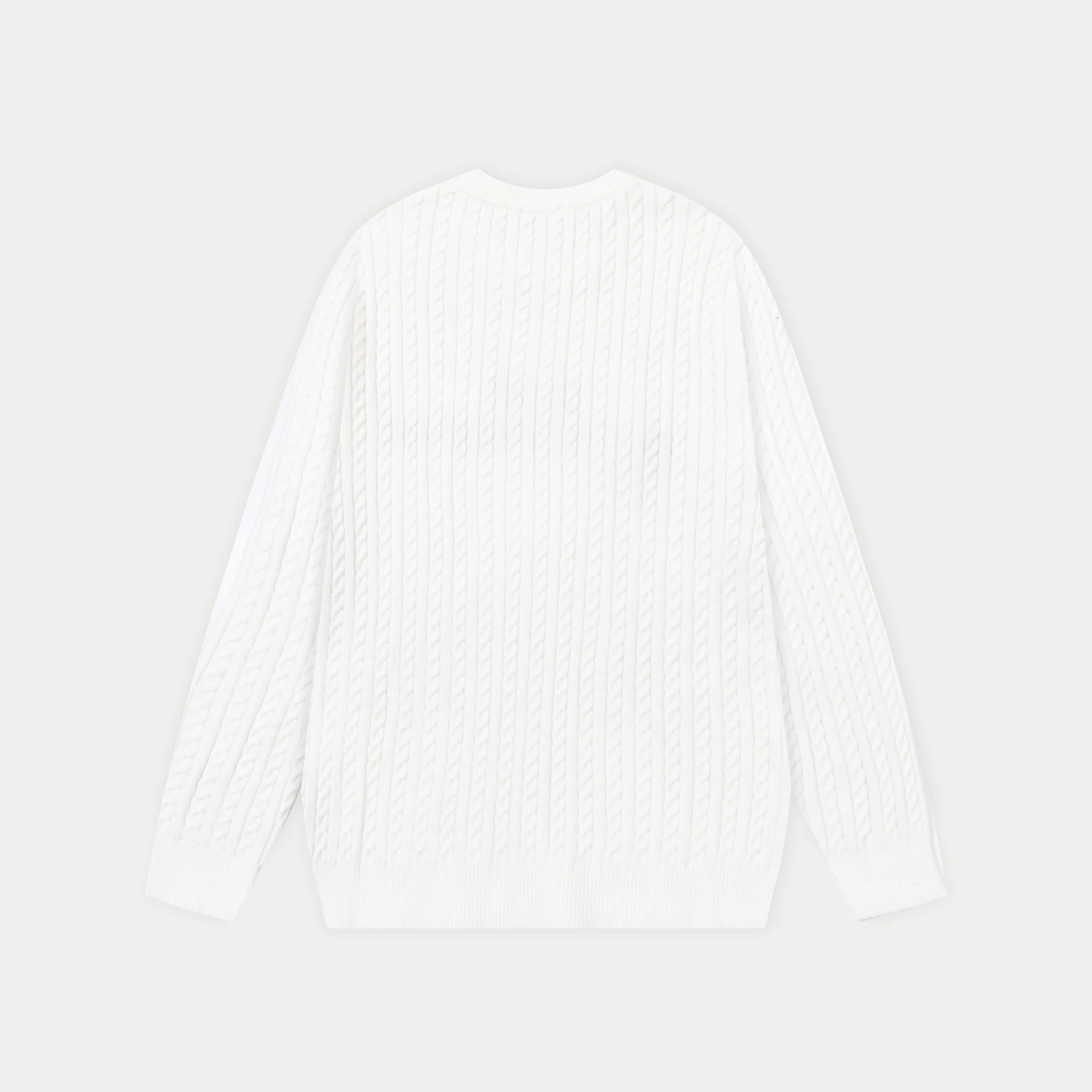 jacquard crew neck cashmere sweatshirt