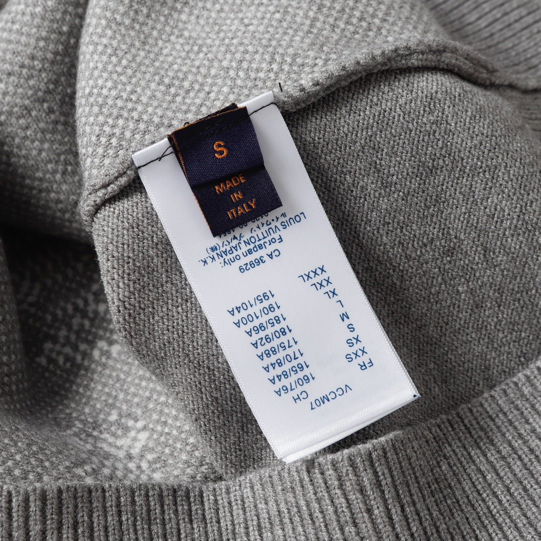 jacquard knit sweater