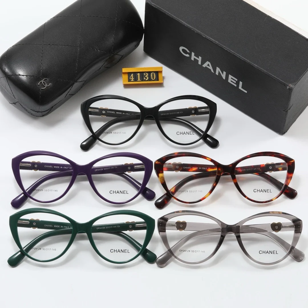 5-color full-frame transparent lens sunglasses 4130