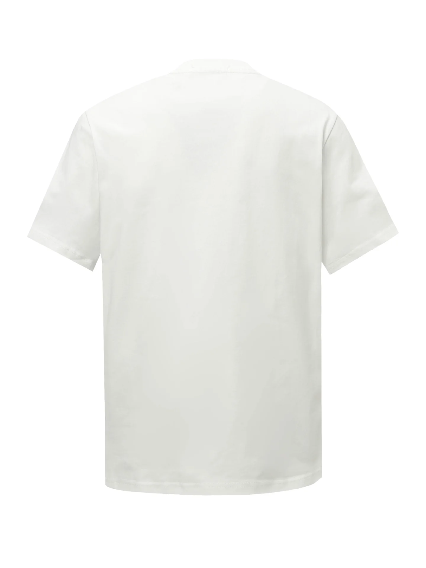 Embroidered crew neck cotton T-shirt