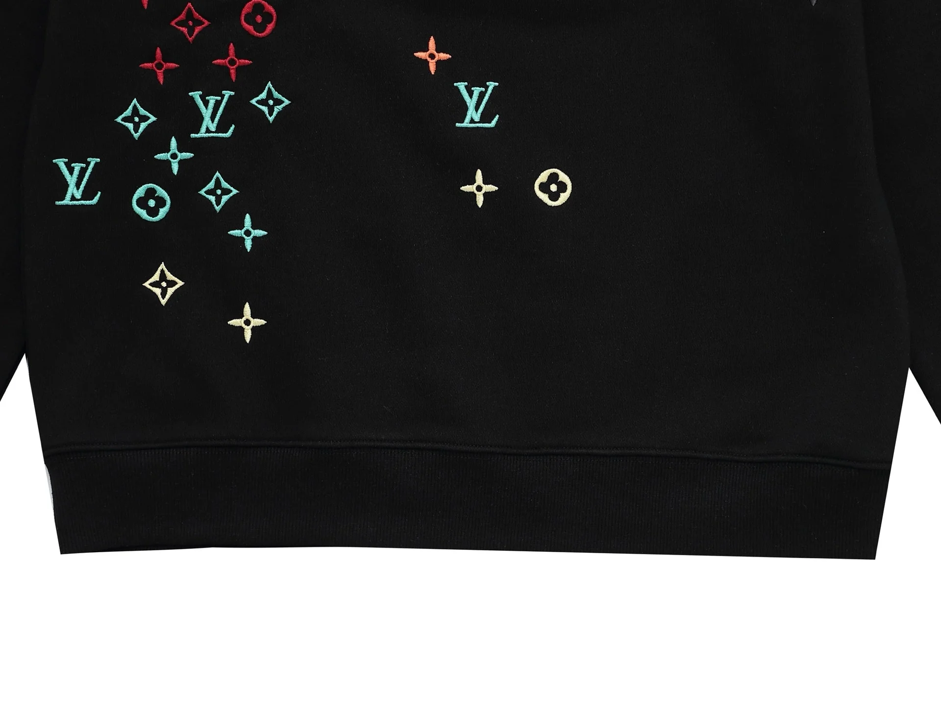 Colorful embroidered sweatshirt