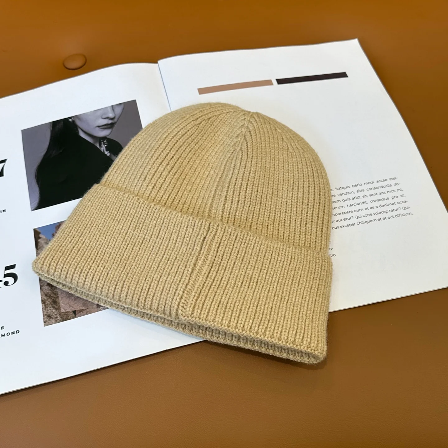 Fashionable Cashmere Knitted  Beanie