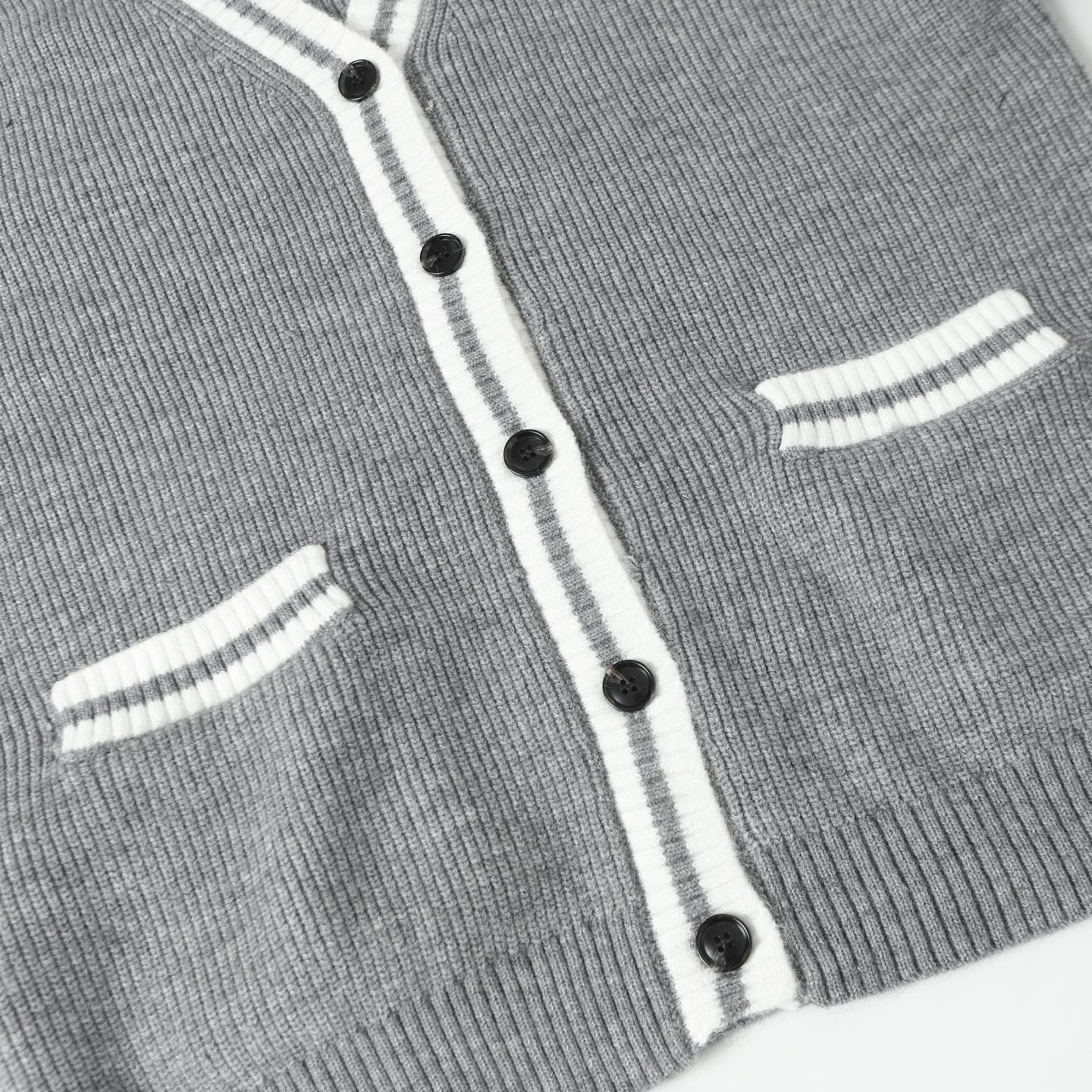 Jacquard cashmere sweater cardigan