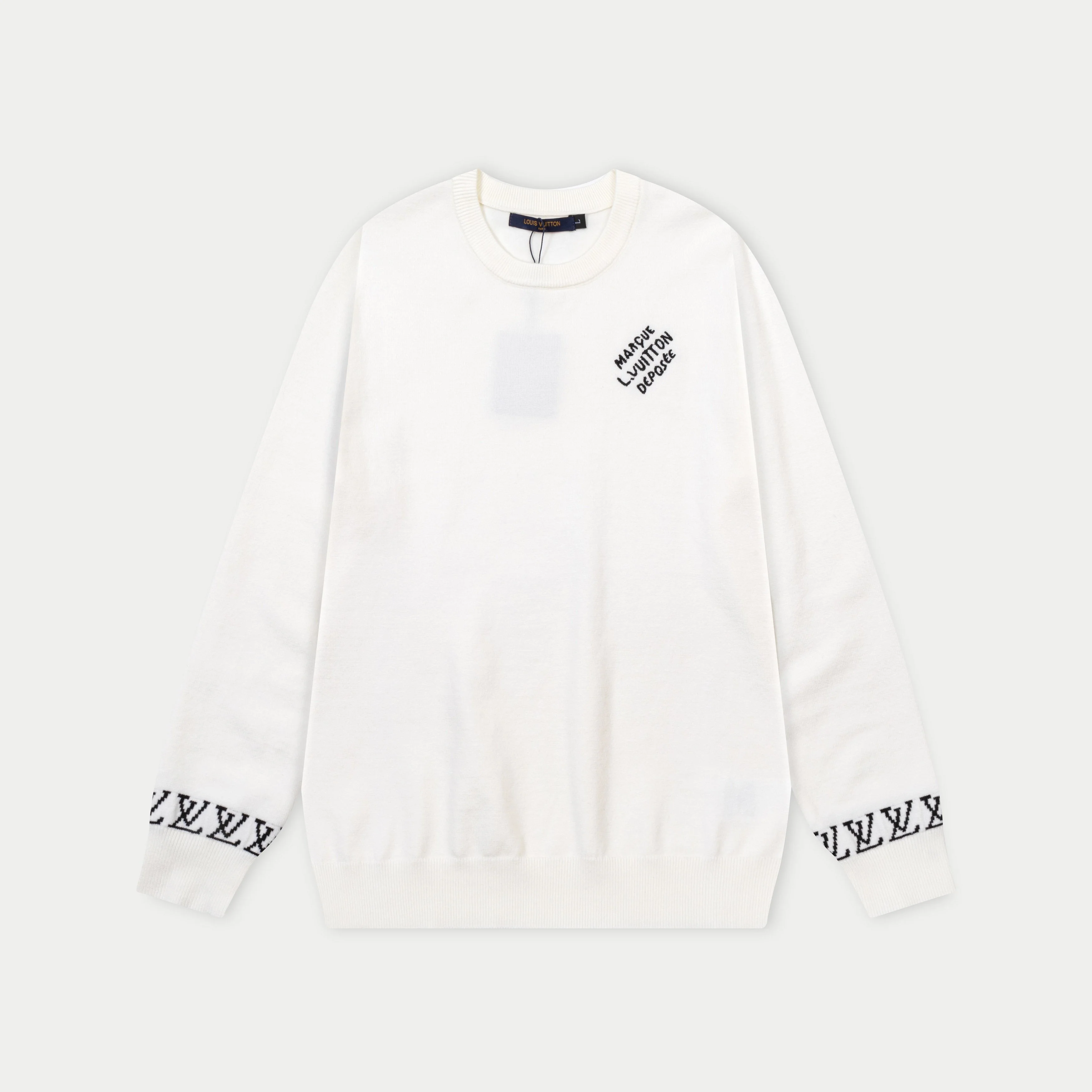 Knitted jacquard cashmere sweater