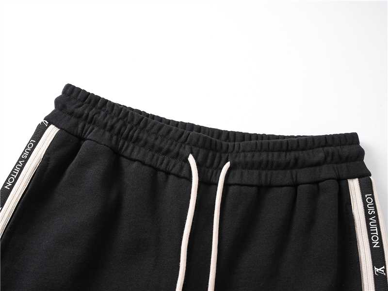 Embroidery drawstring casual trousers