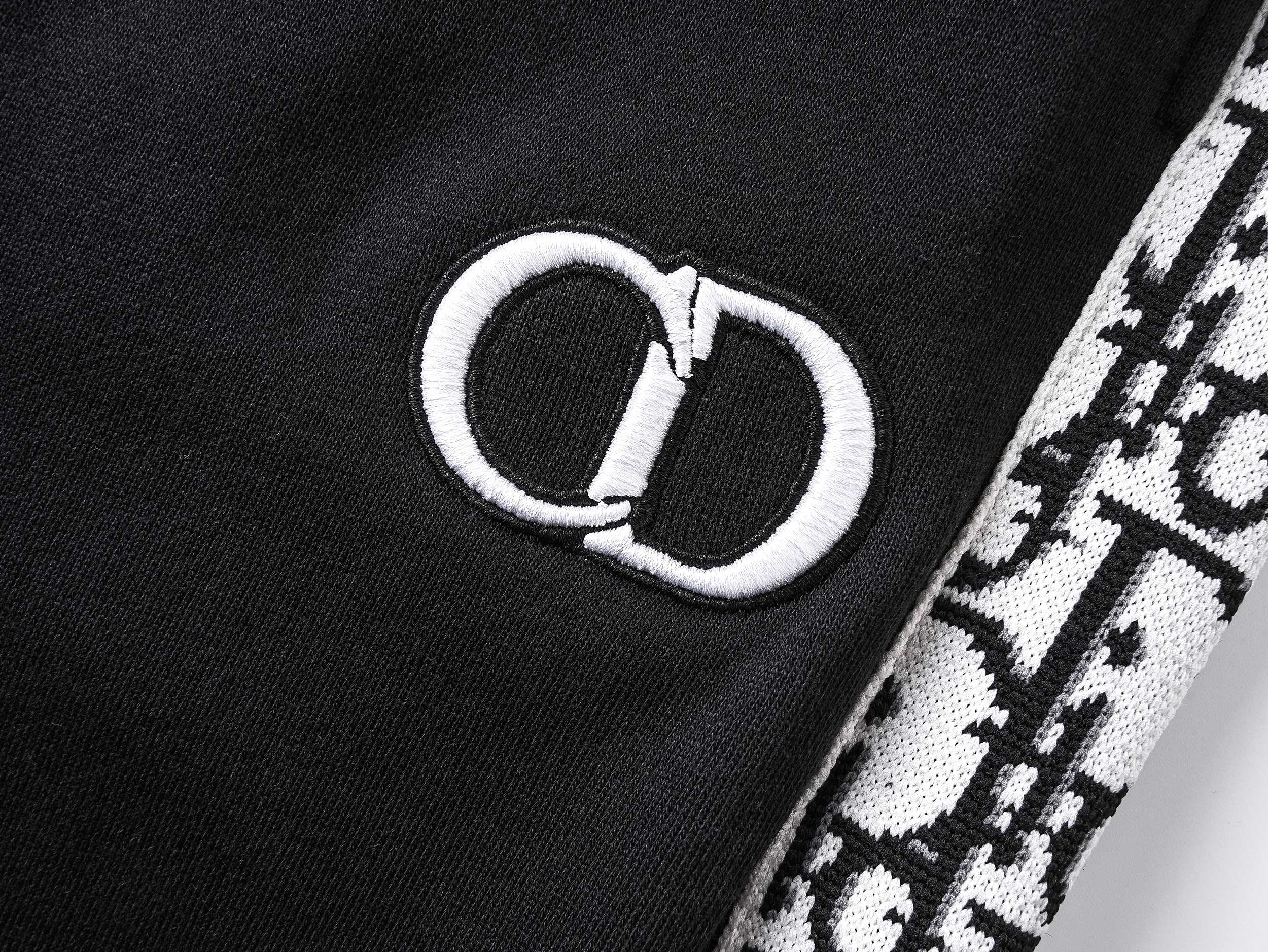 Embroidery drawstring casual trousers