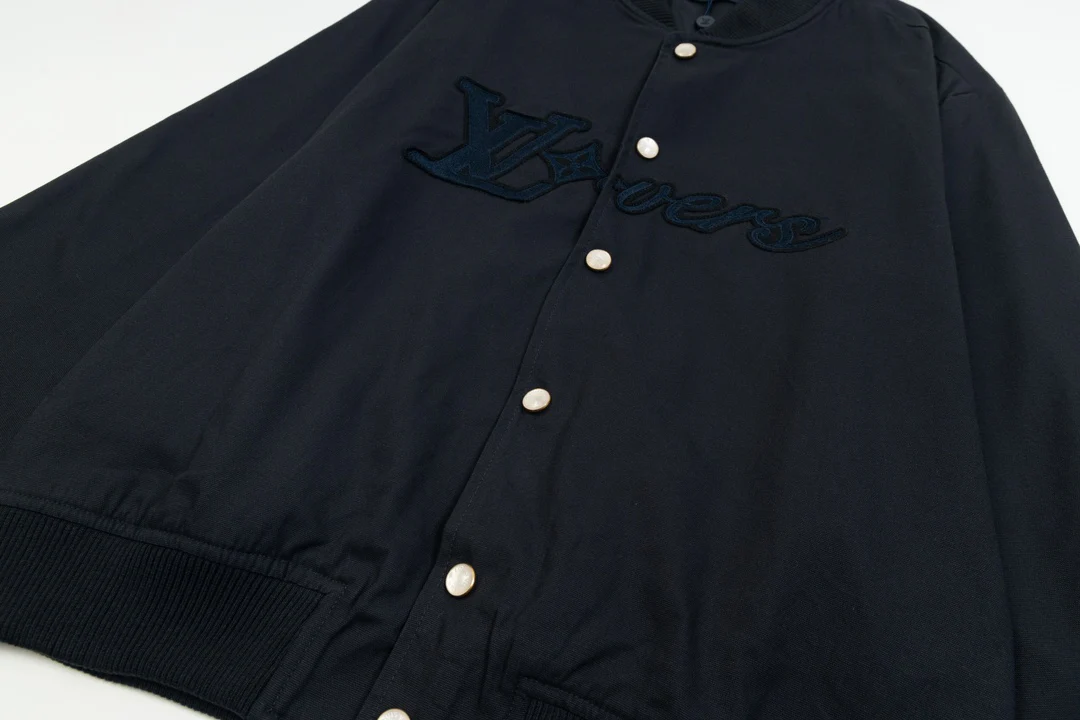 Embroidered baseball jacket