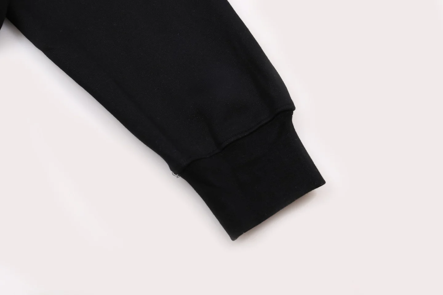 Embroidered cotton hooded sweatshirt