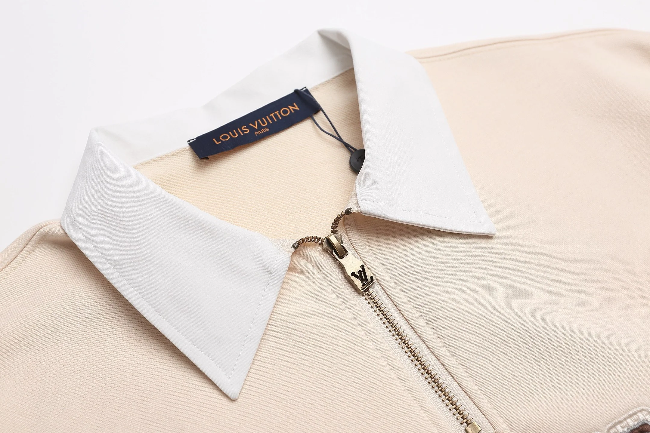 Half-zip embroidered sweatshirt