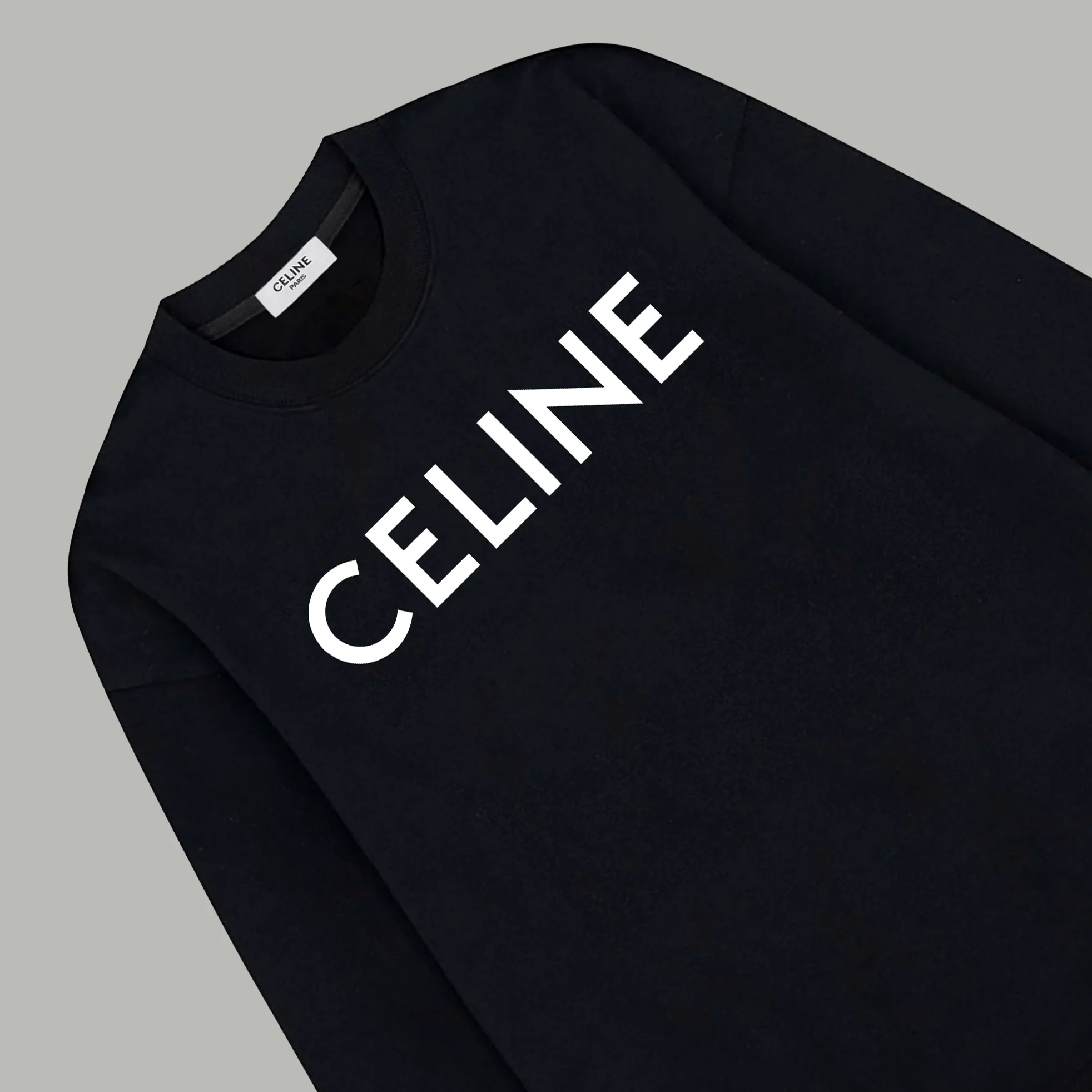 Simple printed cotton sweatshirt