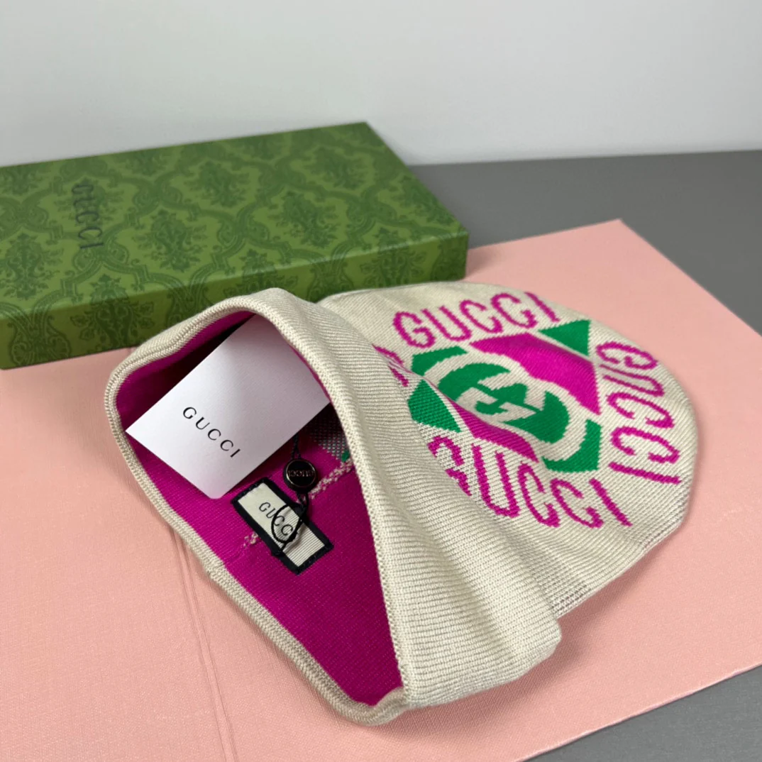 Jacquard Cashmere Knitted  Beanie