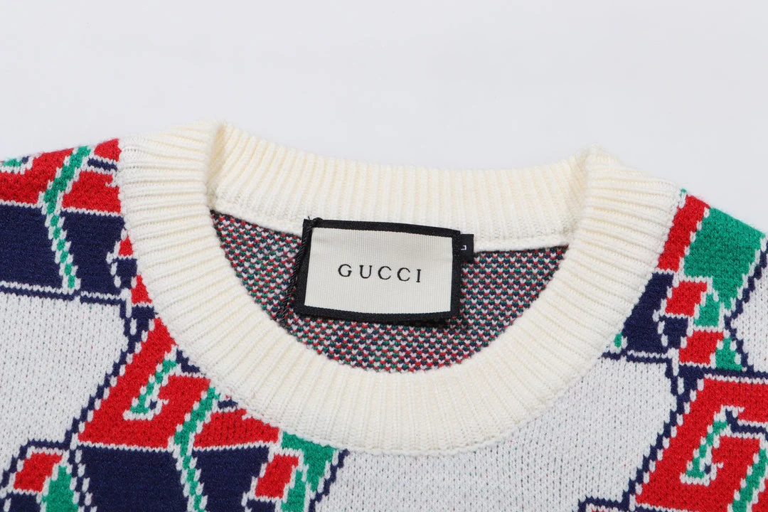 Jacquard-knit cashmere sweatshirt