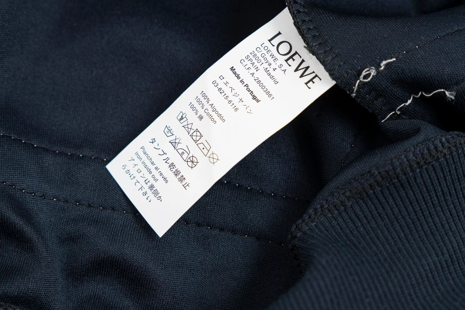 Embroidered cotton sweatshirt