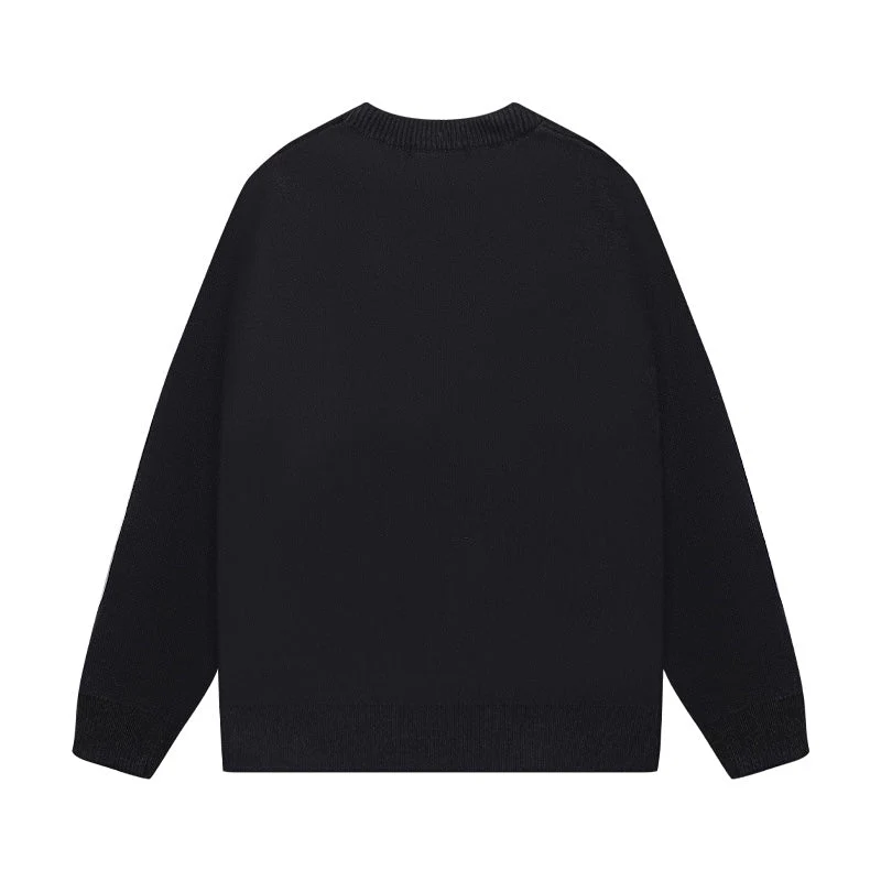 Knitted jacquard cashmere sweatshirt