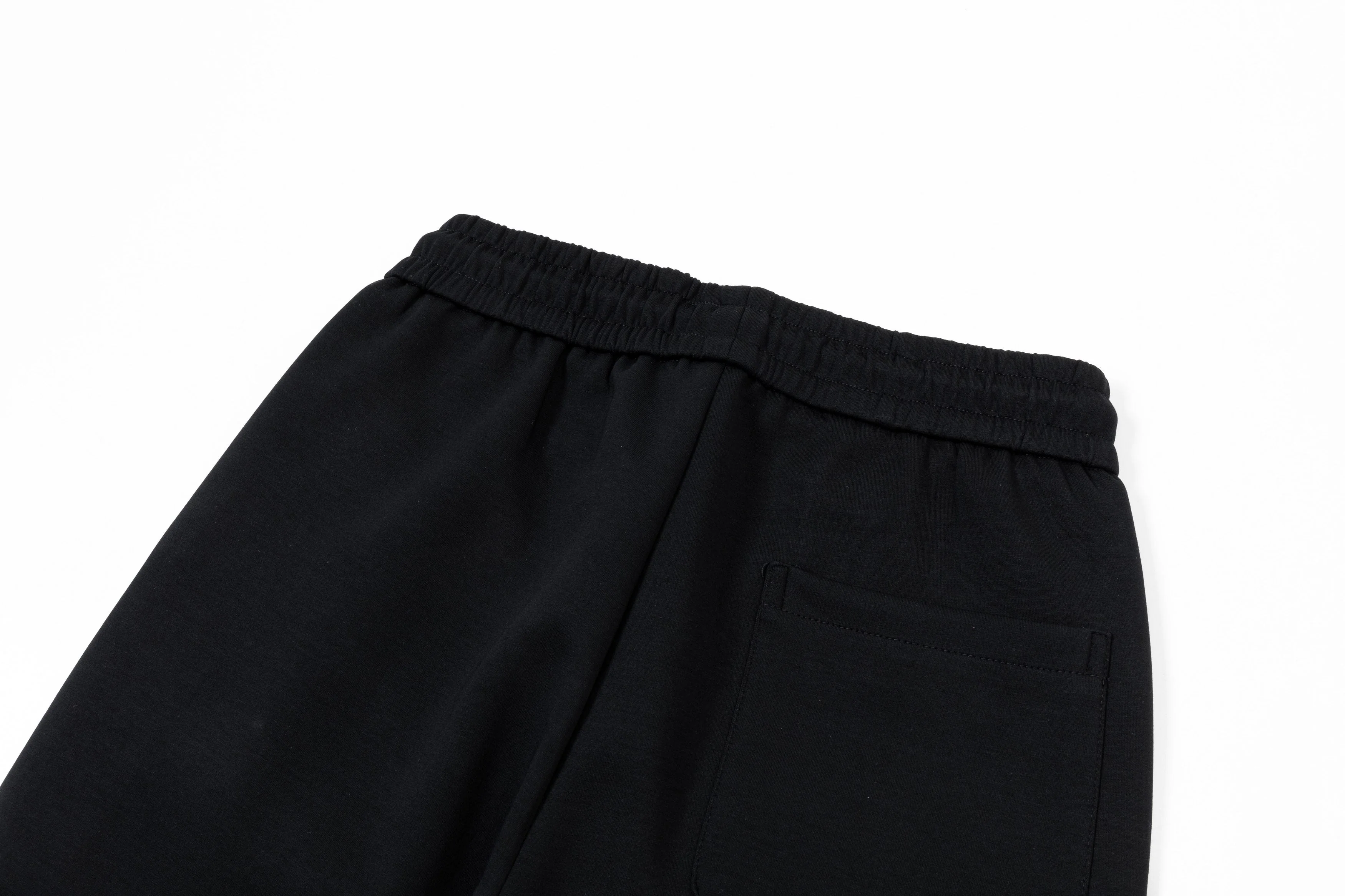 Embroidered drawstring casual trousers