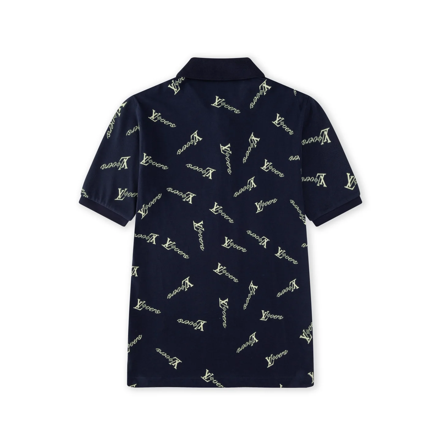 Irregular Print Polo Shirt