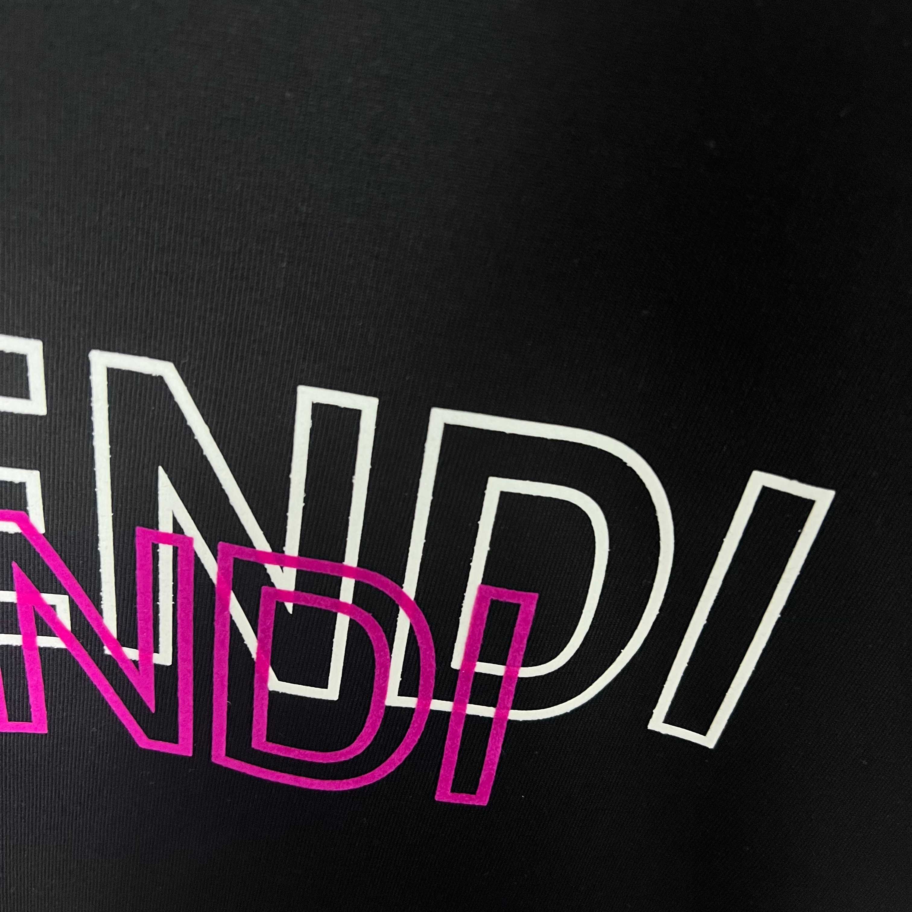 Two-Color Gradient Letters Sweatshirt
