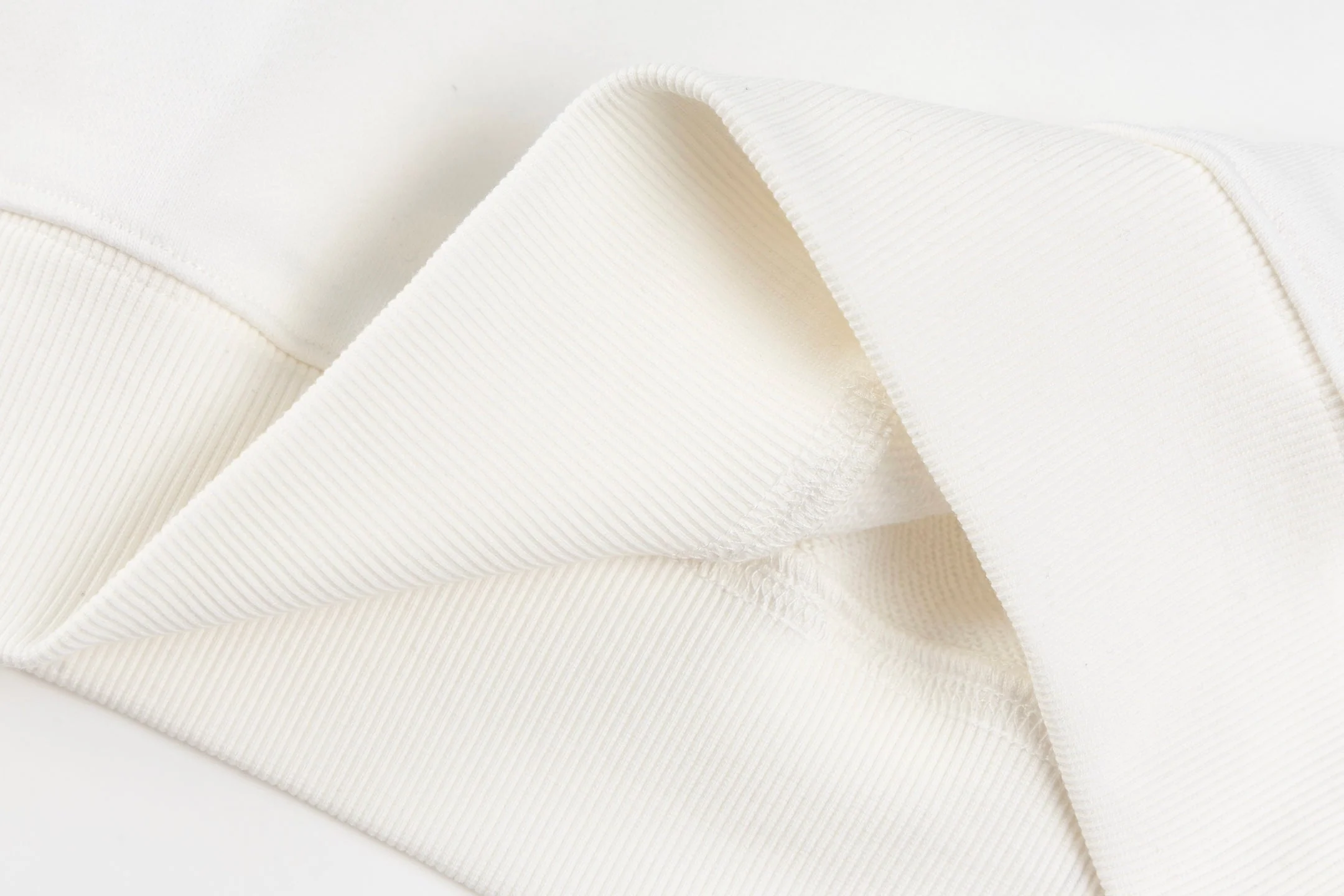 Crew-neck sweatshirt with front and back embroidery