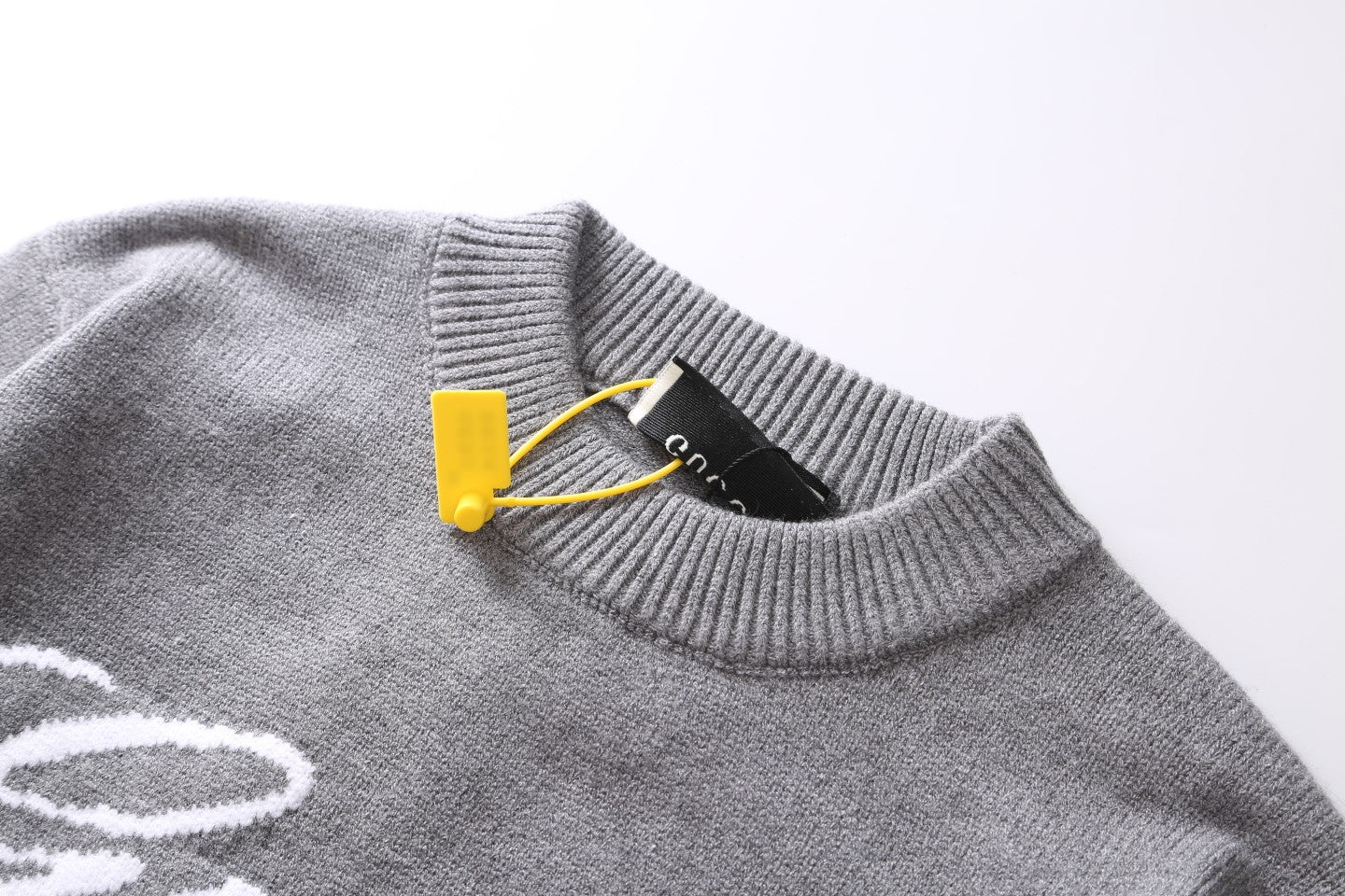 knitted jacquard cashmere sweater