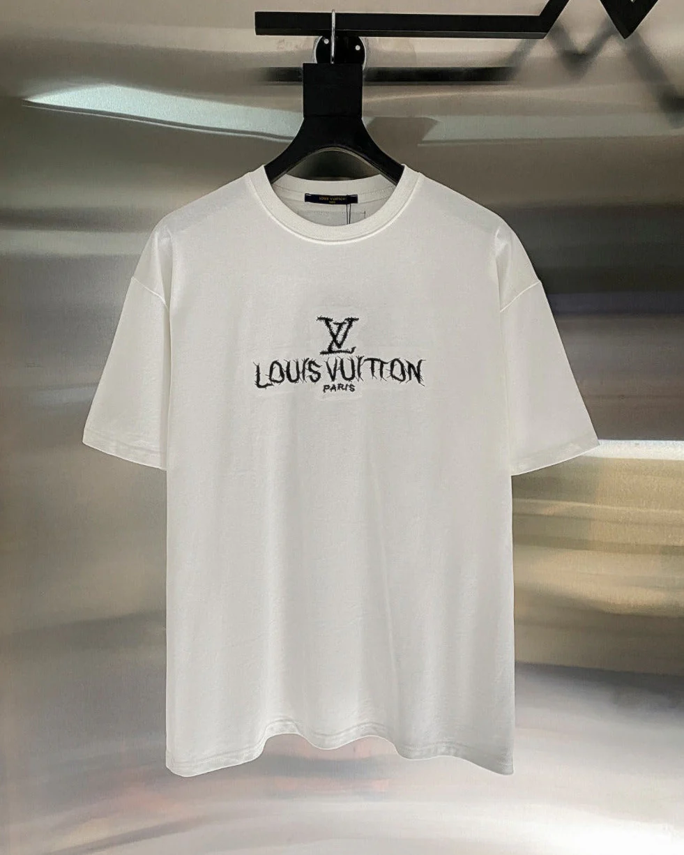 Embroidered print T-shirt