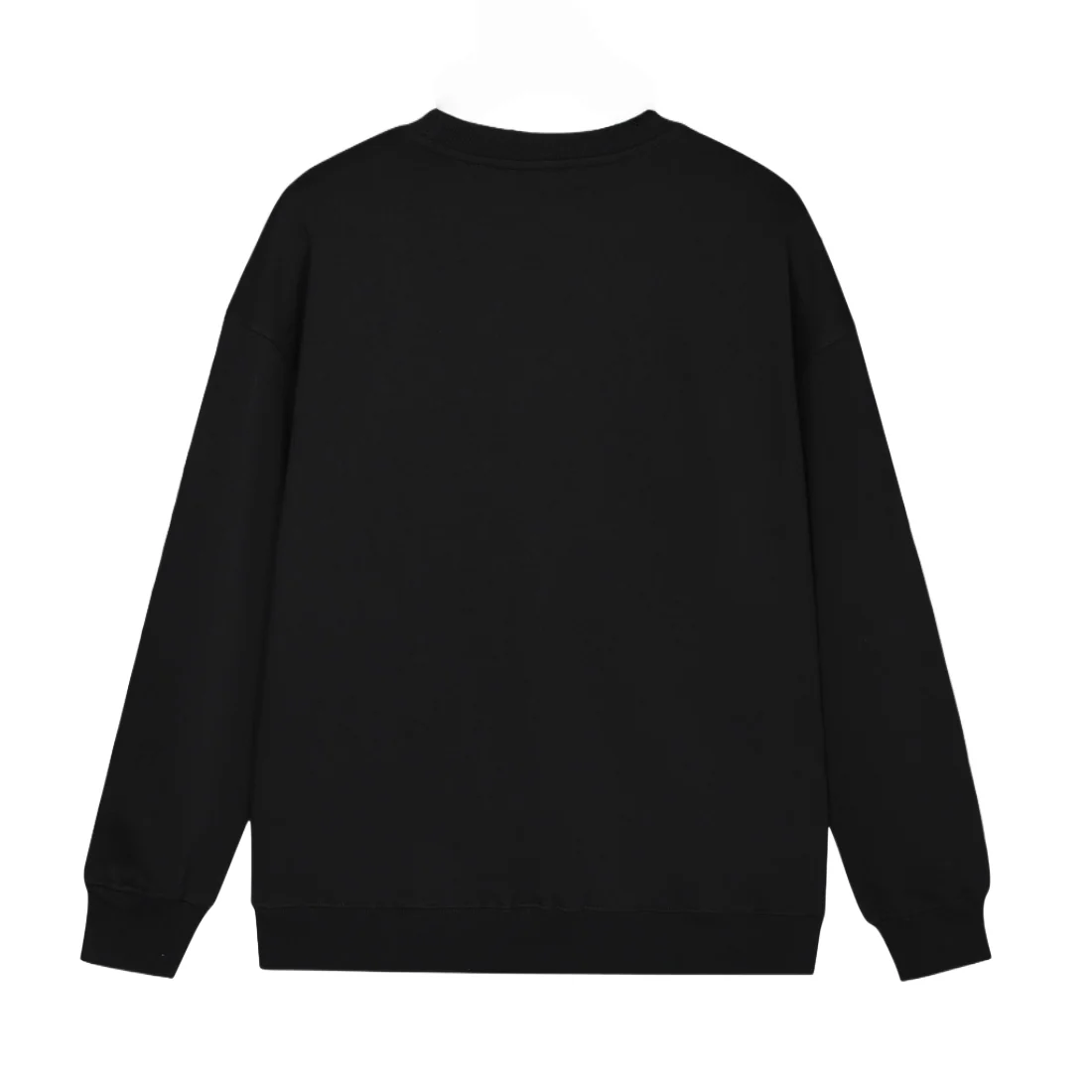 Flocked Embroidered Sweatshirt