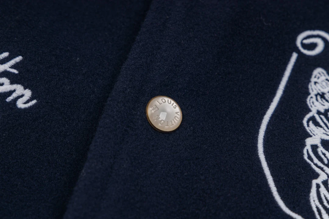 Embroidered baseball jacket