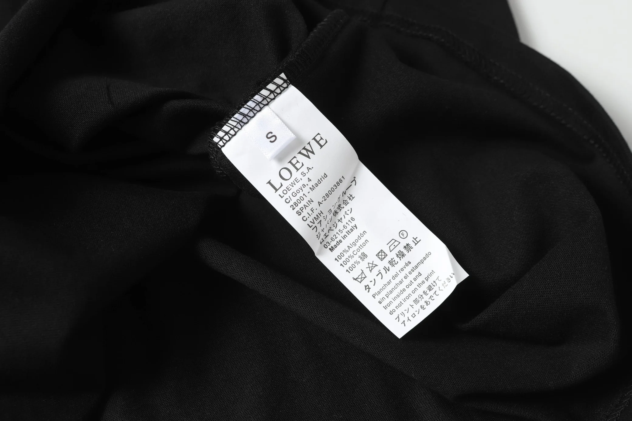 Fleece collar cotton T-shirt