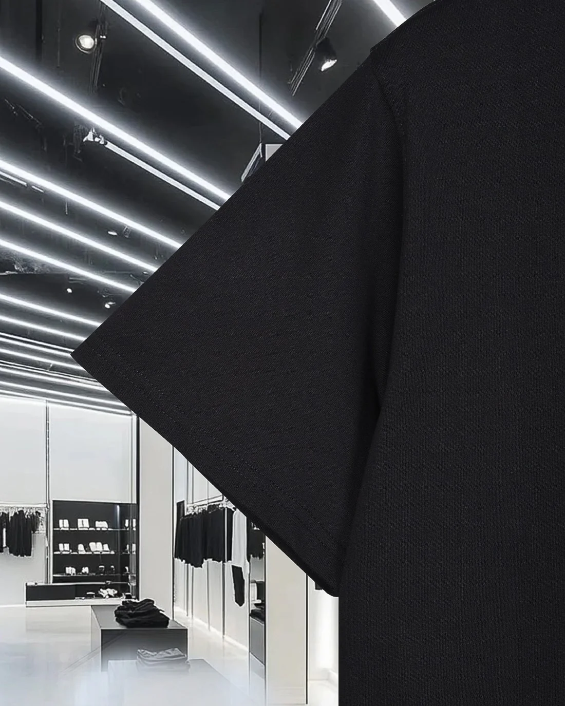 Crew neck cotton T-shirt