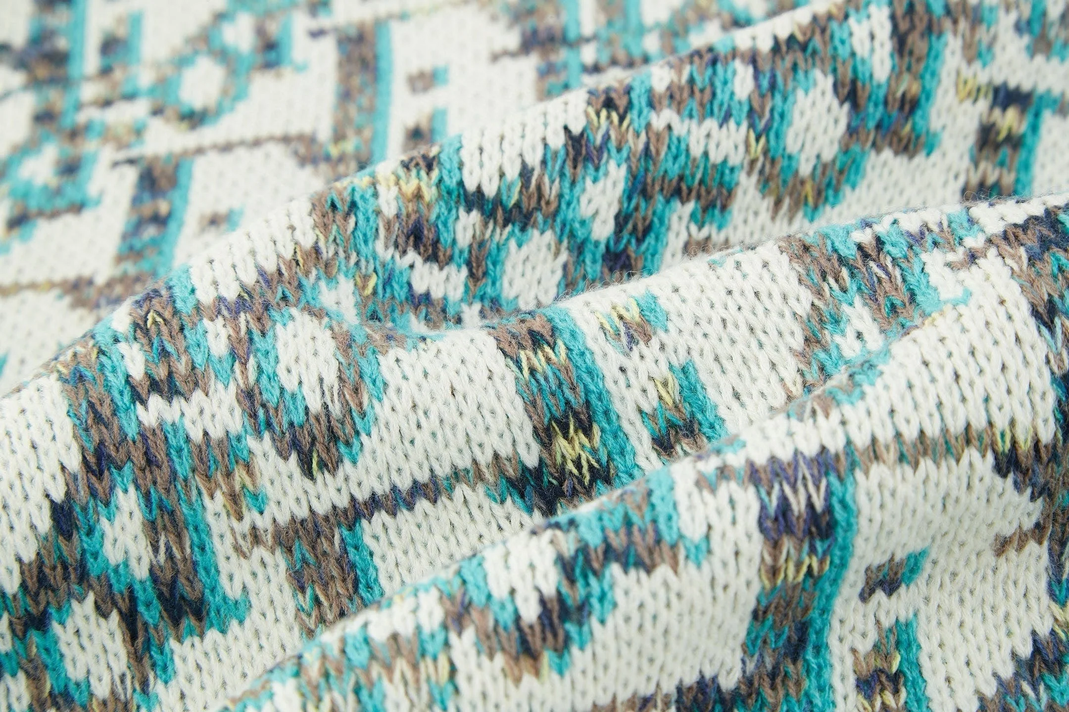 Knitted jacquard cashmere cardigan