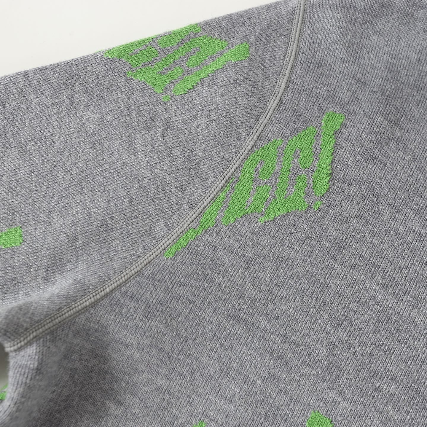 Double-faced jacquard hooded sweatshirt