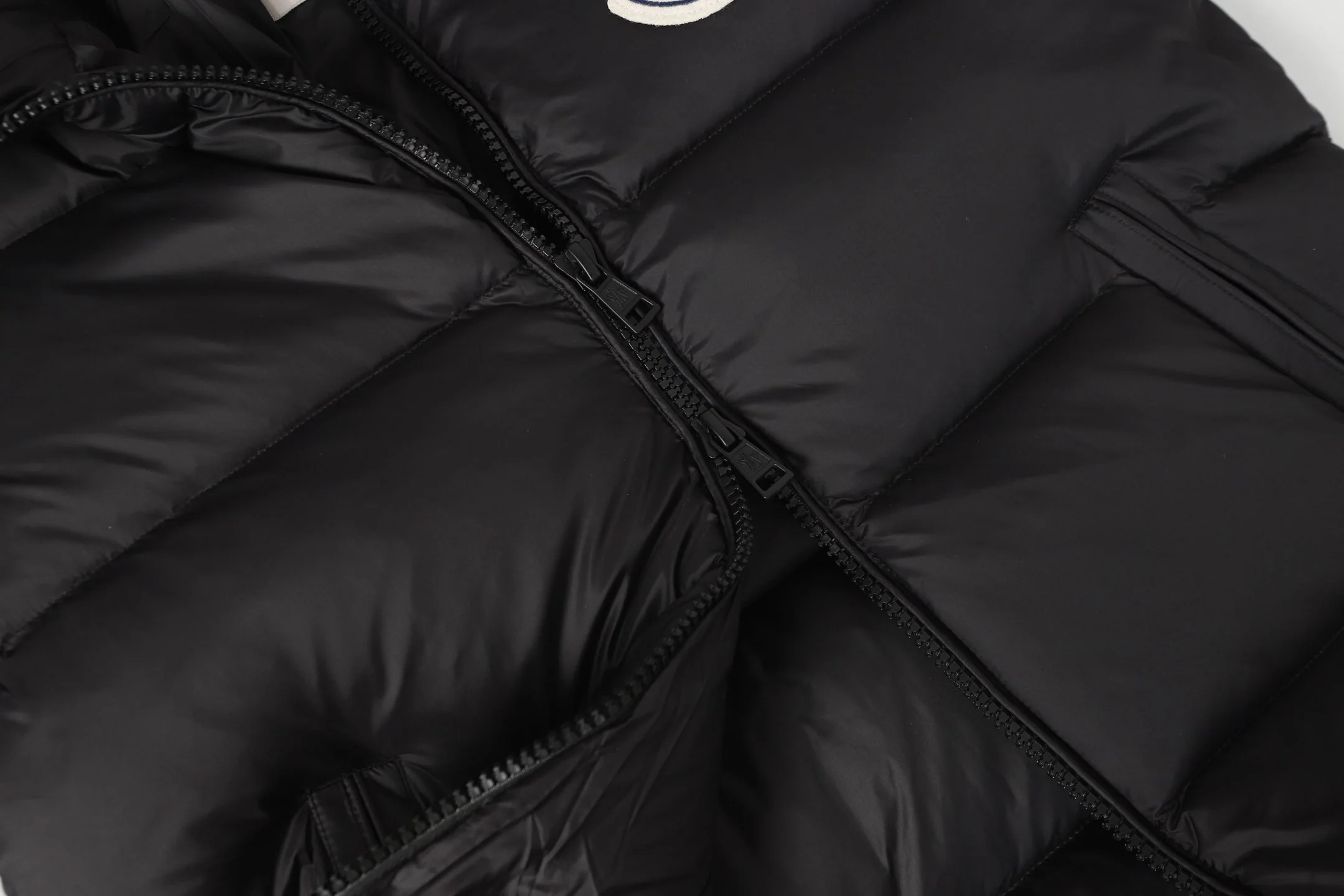 zipper stand collar down jacket
