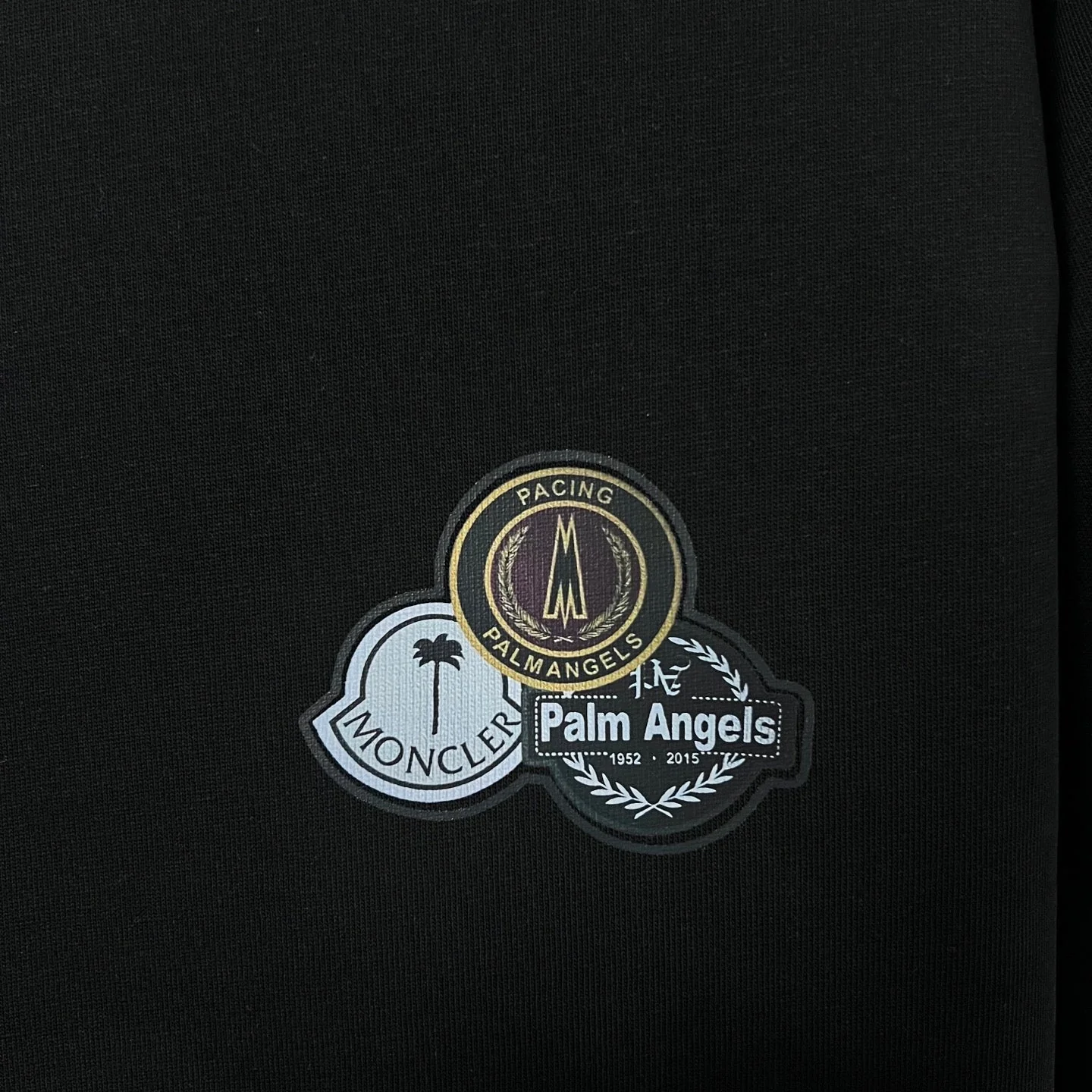 Leather Badge Back Letter Sweatshirt