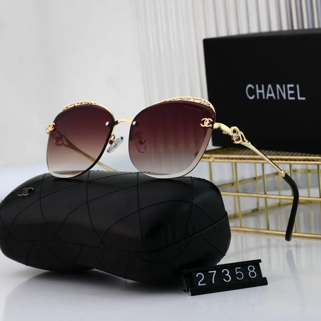 7 colors high-definition lens thin lens frameless metal sunglasses 27358