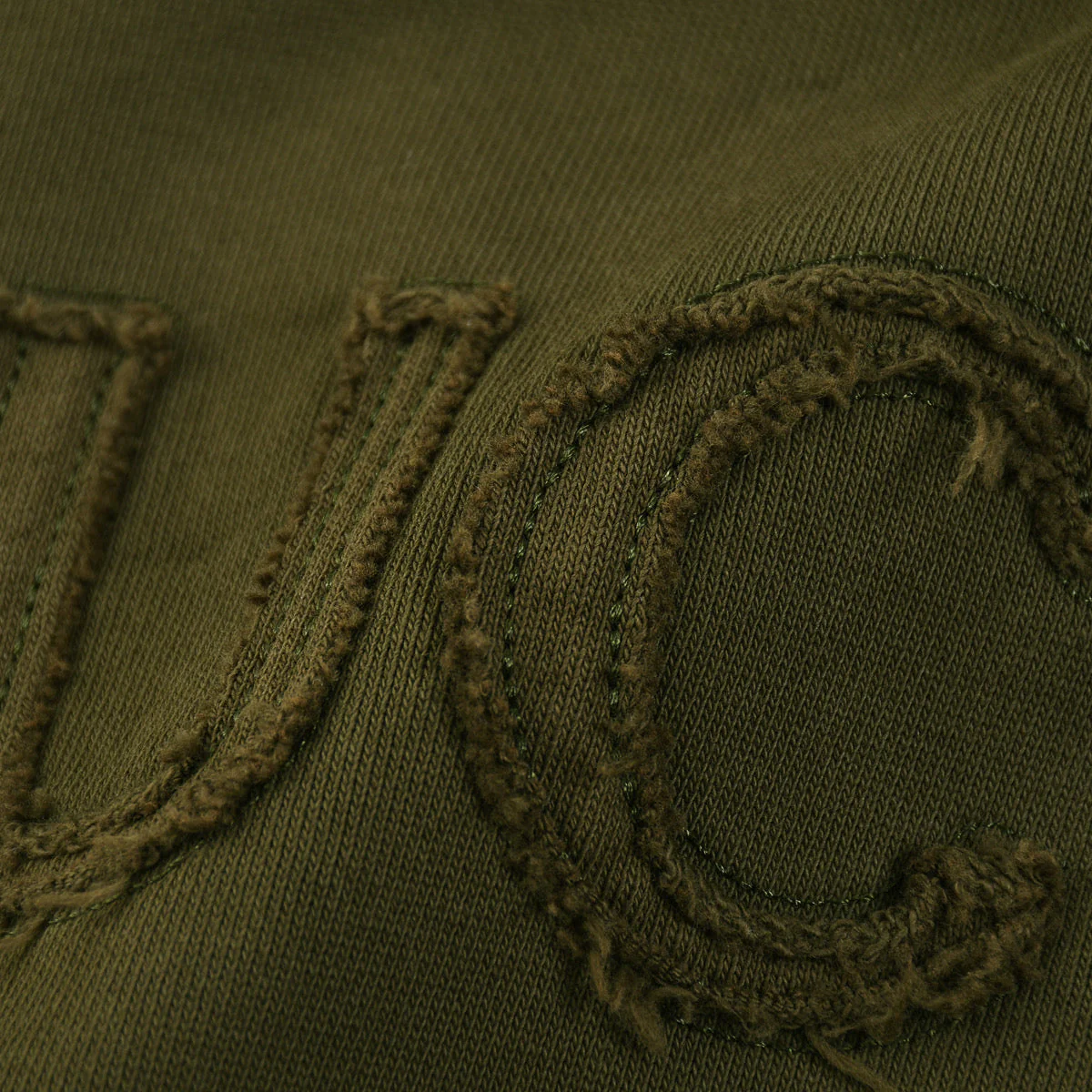 knitted embroidered hoodie