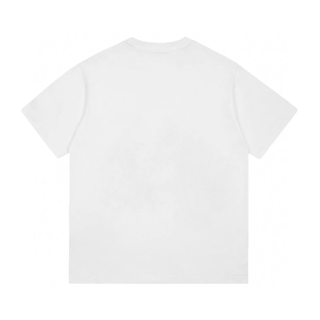 Foamed lettering cotton T-shirt