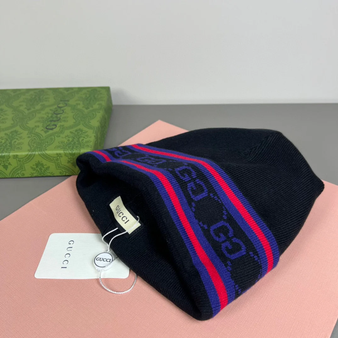 Jacquard Cashmere Knitted  Beanie