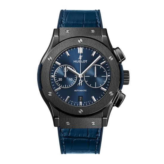 Hublot Classic Fusion Ceramic Blue Chronograph Ref. # 521.CM.7170.LR