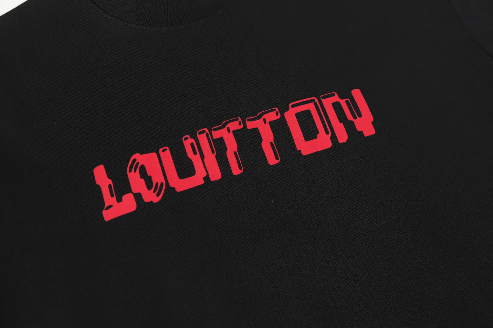 Knitted printed sweatshirt