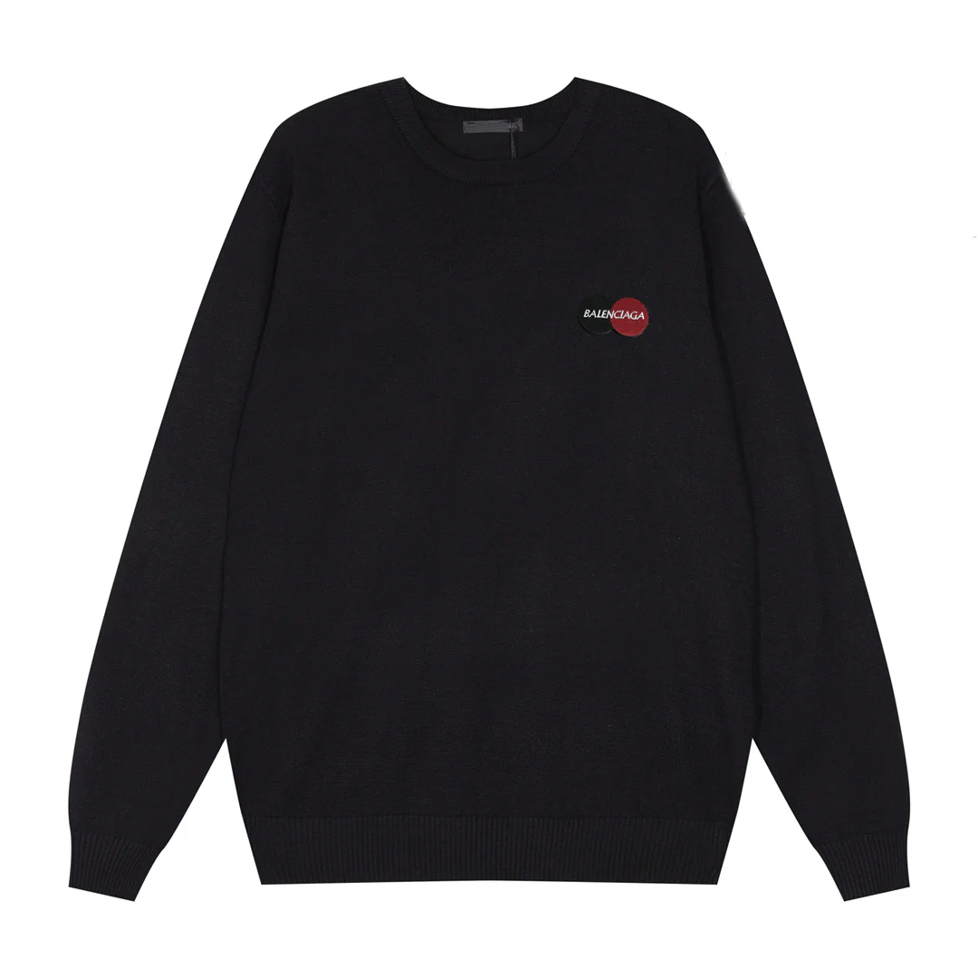 Embroidered knitted cashmere sweater