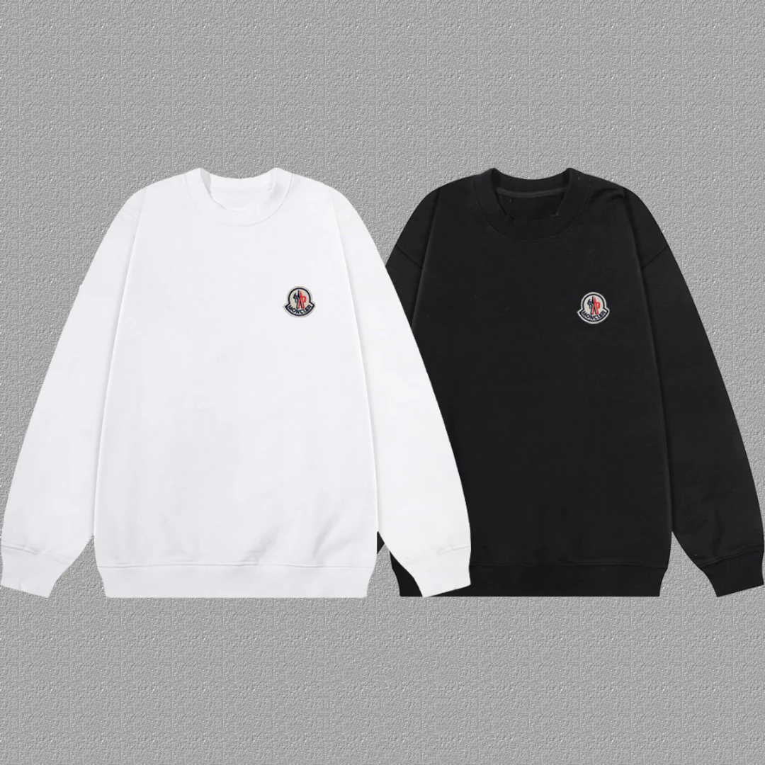 Solid color crew neck sweatshirt