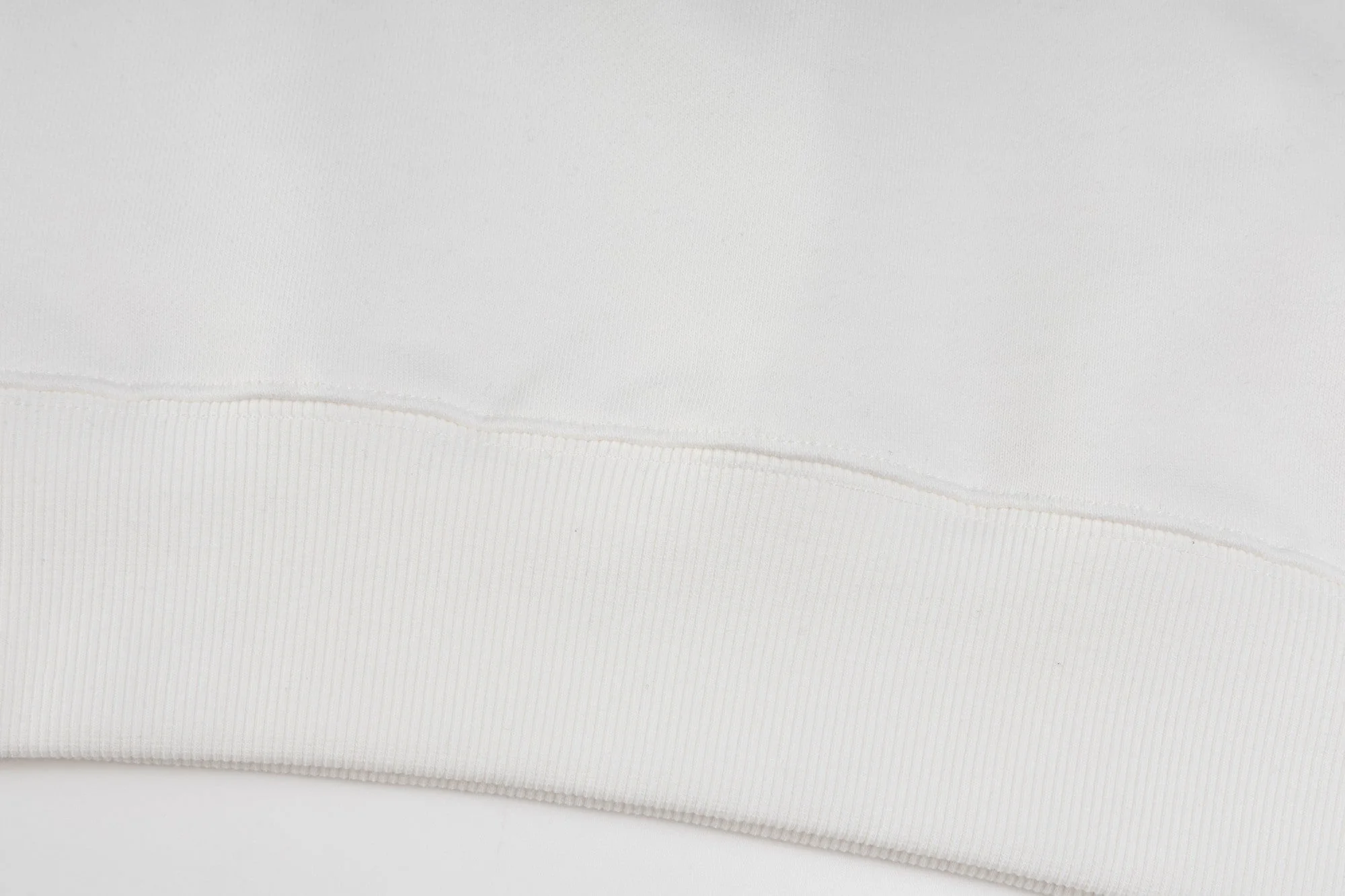 Double-sided embroidered round neck cotton sweatshirt