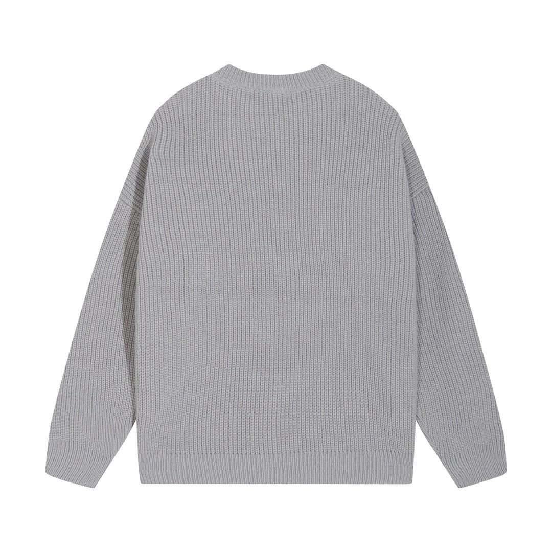 Patch cashmere sweatshirt
