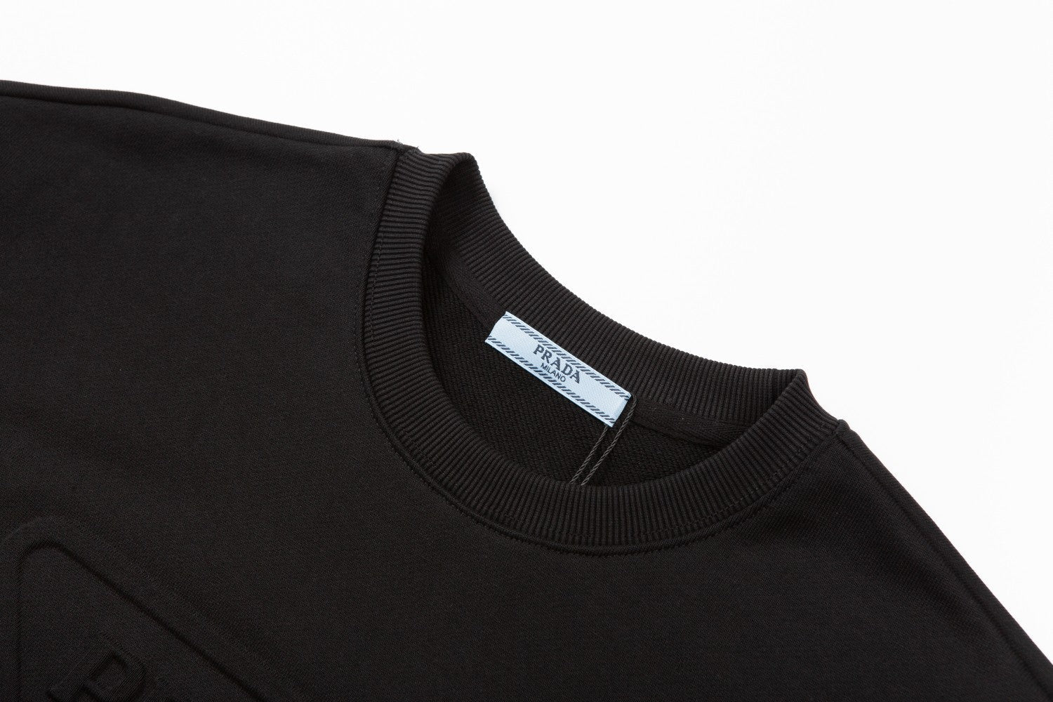 3D crew neck cotton sweatshirt