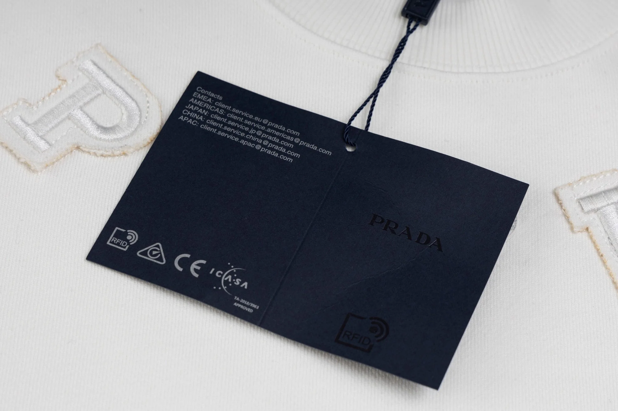 Embroidered cotton sweatshirt