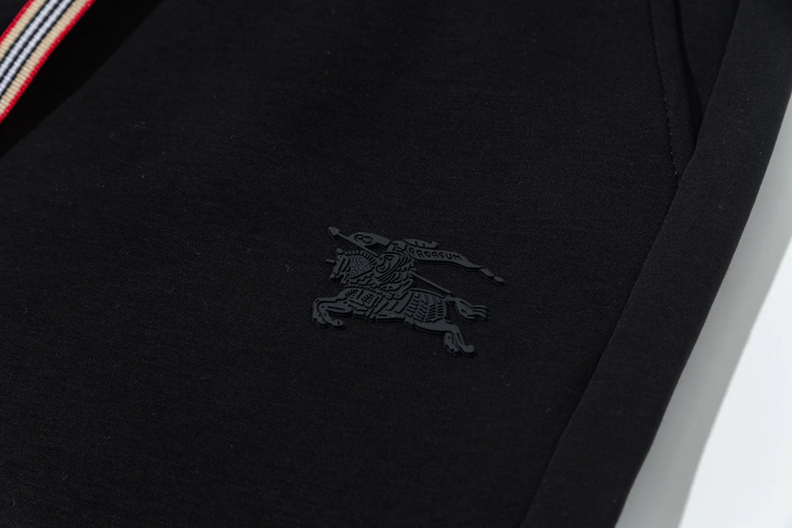 Embroidery cotton drawstring trousers