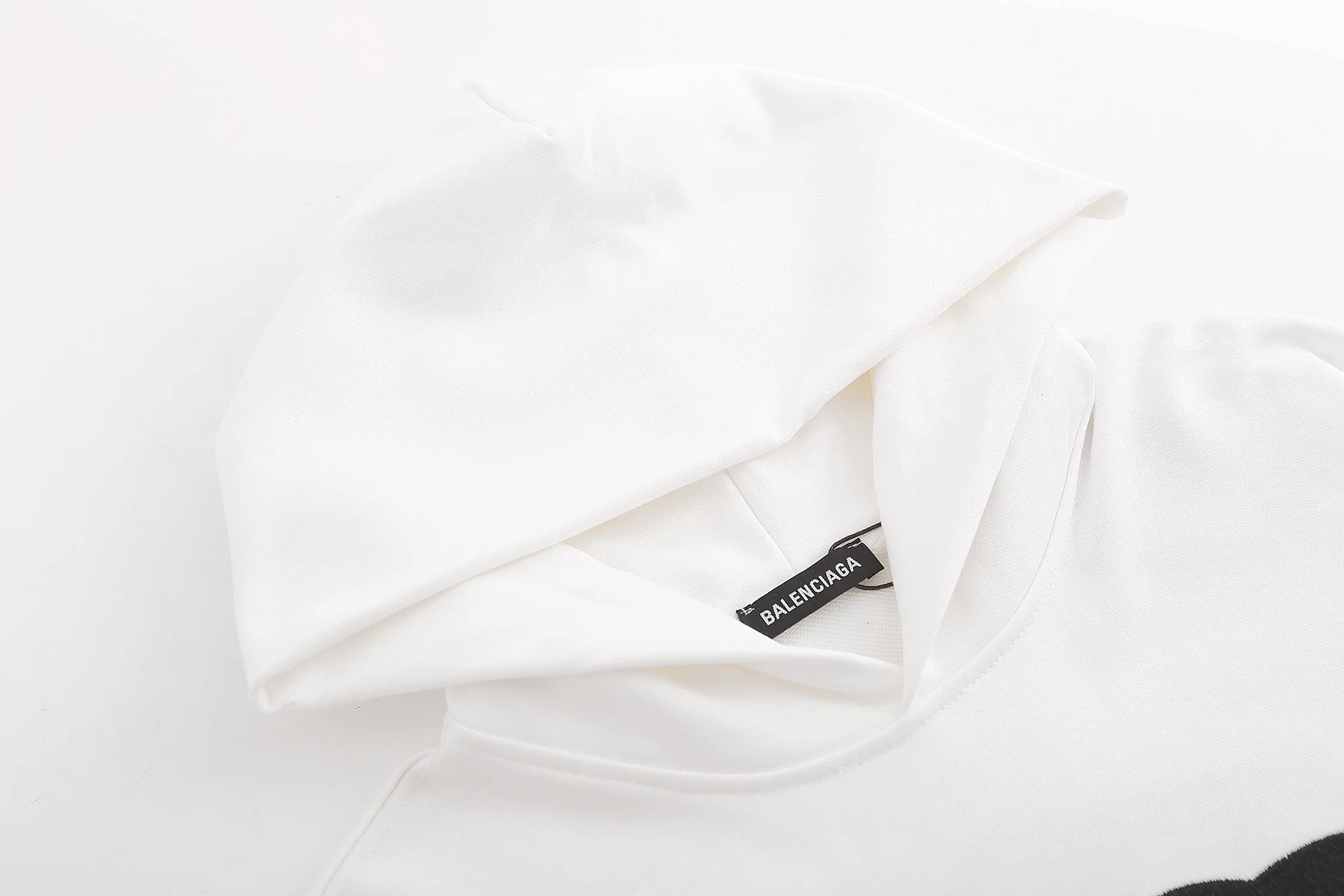 Embroidered cotton hooded sweatshirt