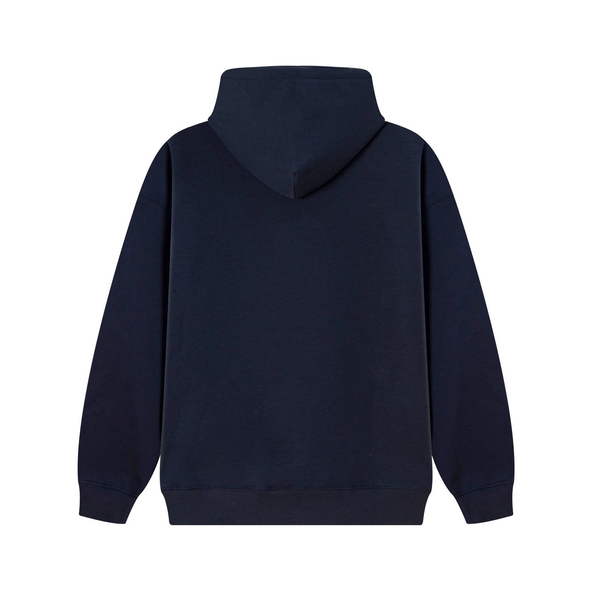 Embroidered cotton hooded sweatshirt