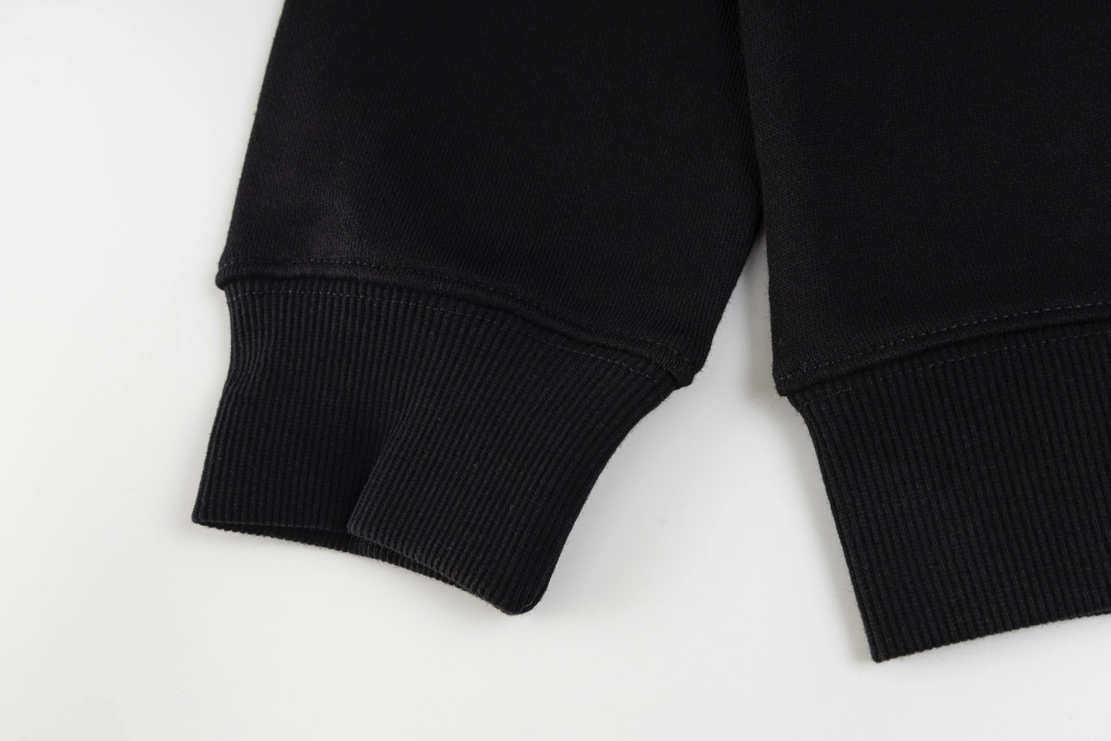 Embroidery crew neck cotton sweatshirt